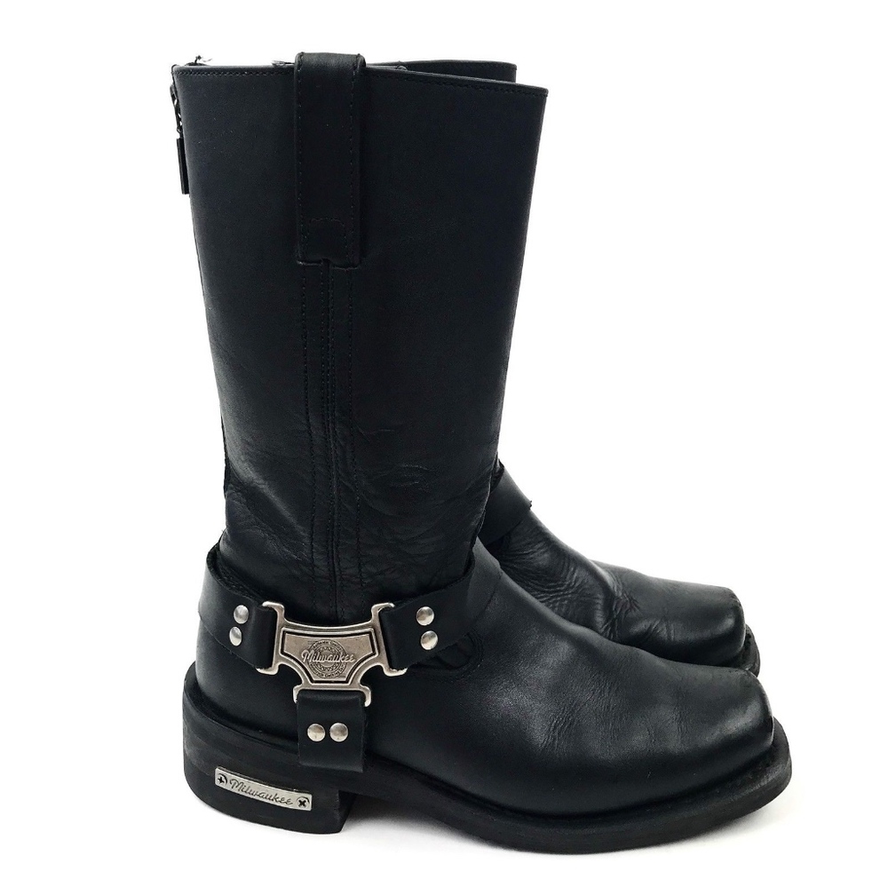 Milwaukee Motorcycle Harness Boots 9.5 WIDE - Picture 2 of 8